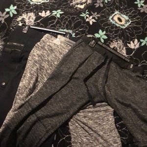 THREE PAIRS OF LEGGINGS